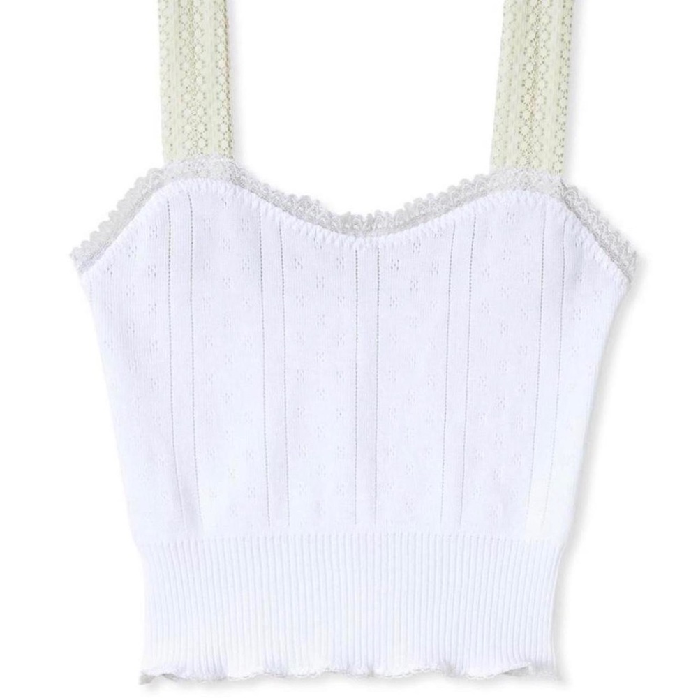 Pretties venice pointelle Victorian camisole size xs